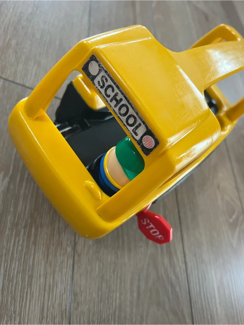vintage Little Tikes Toddle Tots School Bus with figurine